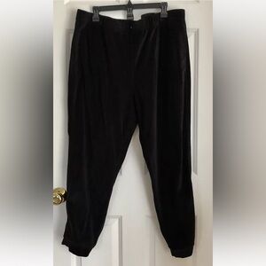 Alfred Dunner Pants Size XL Jogger Velvet Black Versatile, Sporty Casual ps2